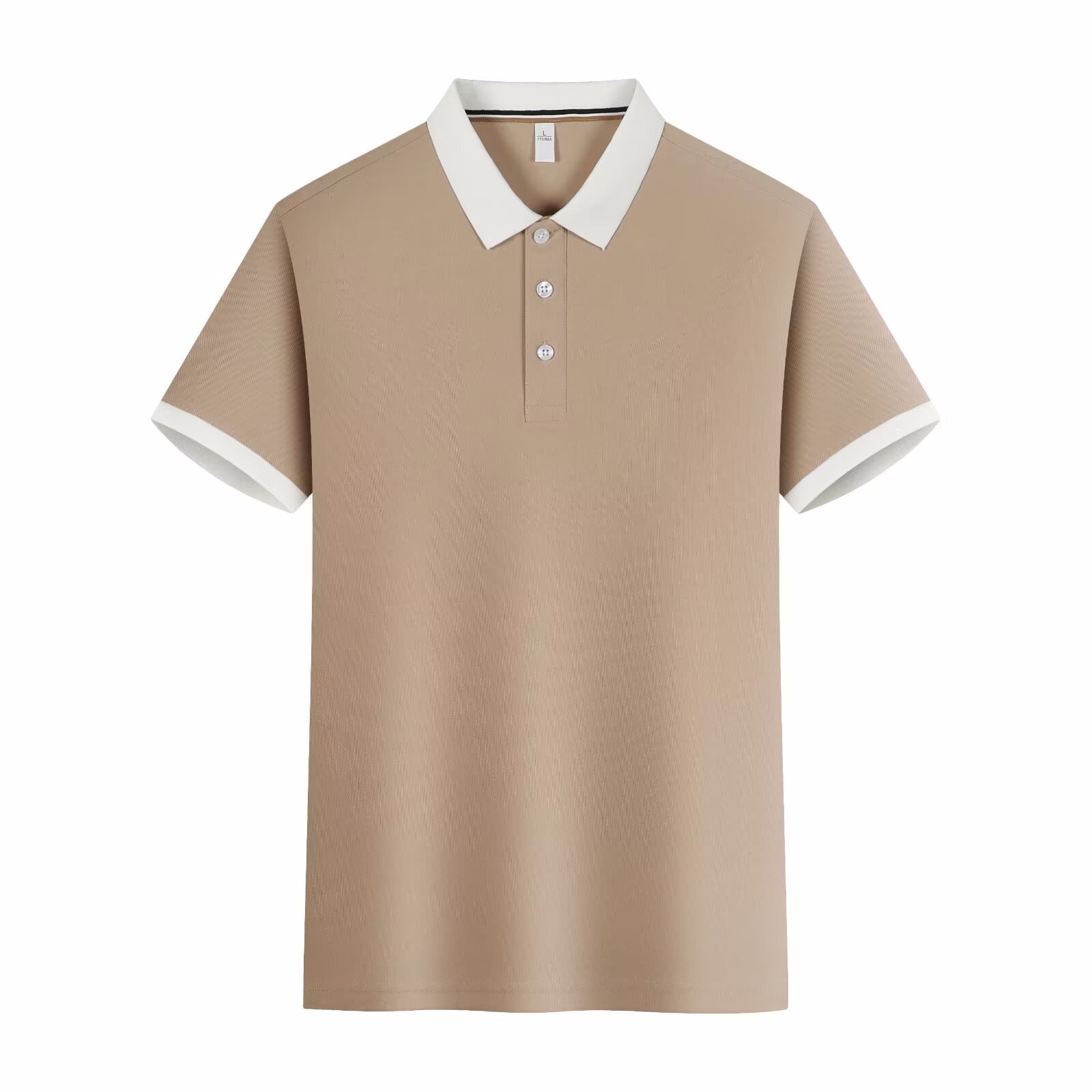 Men's T-shirt, pure cotton Polo shirt, short-sleeved Polo shirt, fashionable and casual men's Polo shirt, spring and summer new style detail image 2