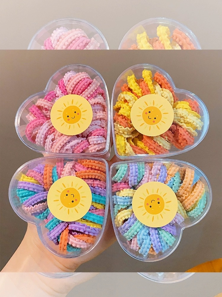 儿童橡皮筋女扎头不伤发宝宝头绳女童小皮套可爱裙边拇指发圈发绳发饰发饰