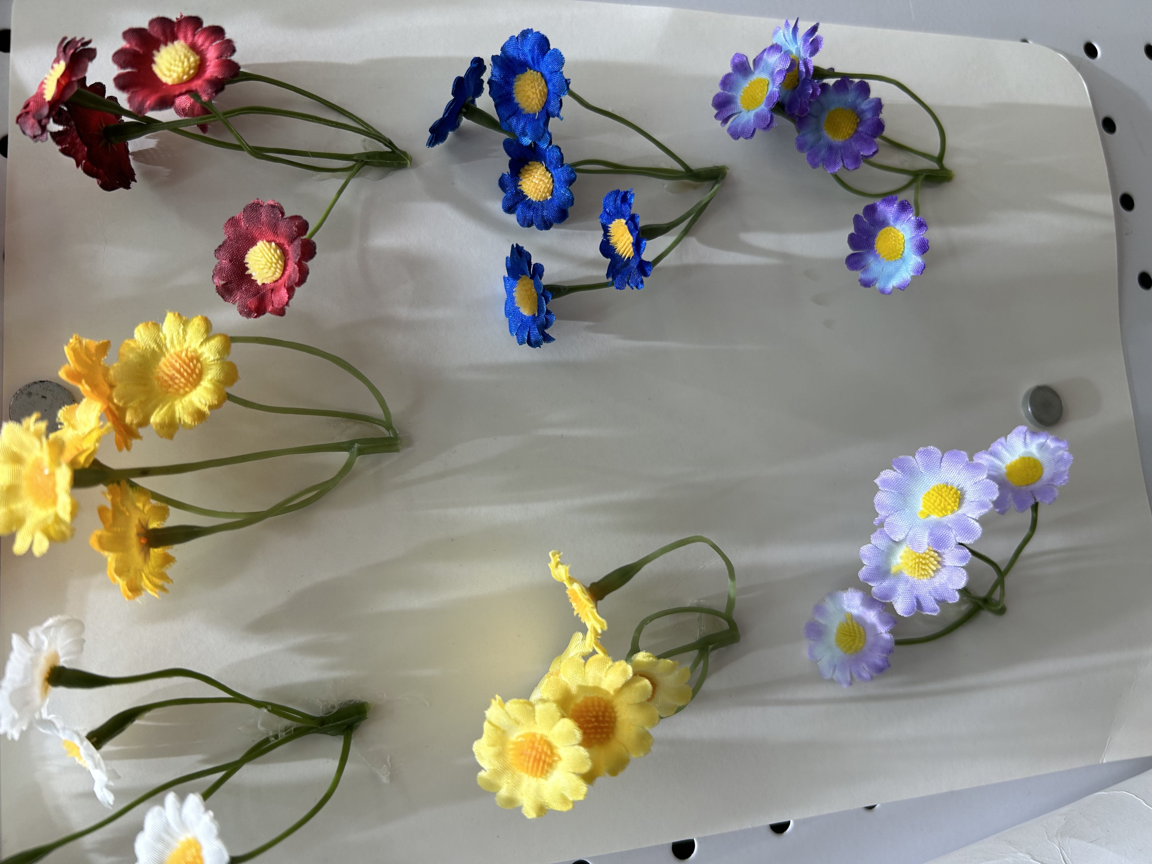 小雏菊，仿真花花头，5叉仿真花花头，工艺品，配件，花类，DIY手工产品图