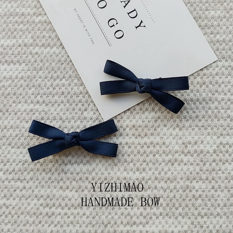 韩式甜美仙可爱少女发夹 迷你小蝴蝶结对夹边夹刘海夹多巴胺发饰发夹详情图3