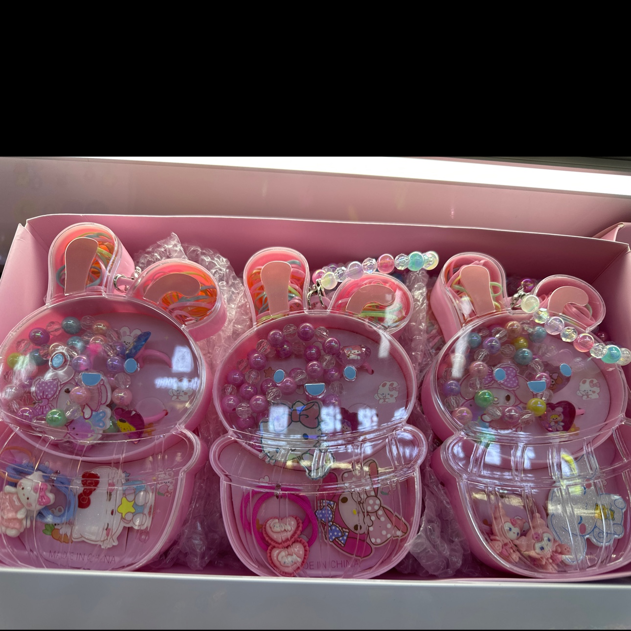 儿童手工DIY串珠 珍珠项链手链戒指 扭扭棒毛绒材质 玻璃弹珠装饰款 扭扭棒游戏道具 儿童互动玩具细节图