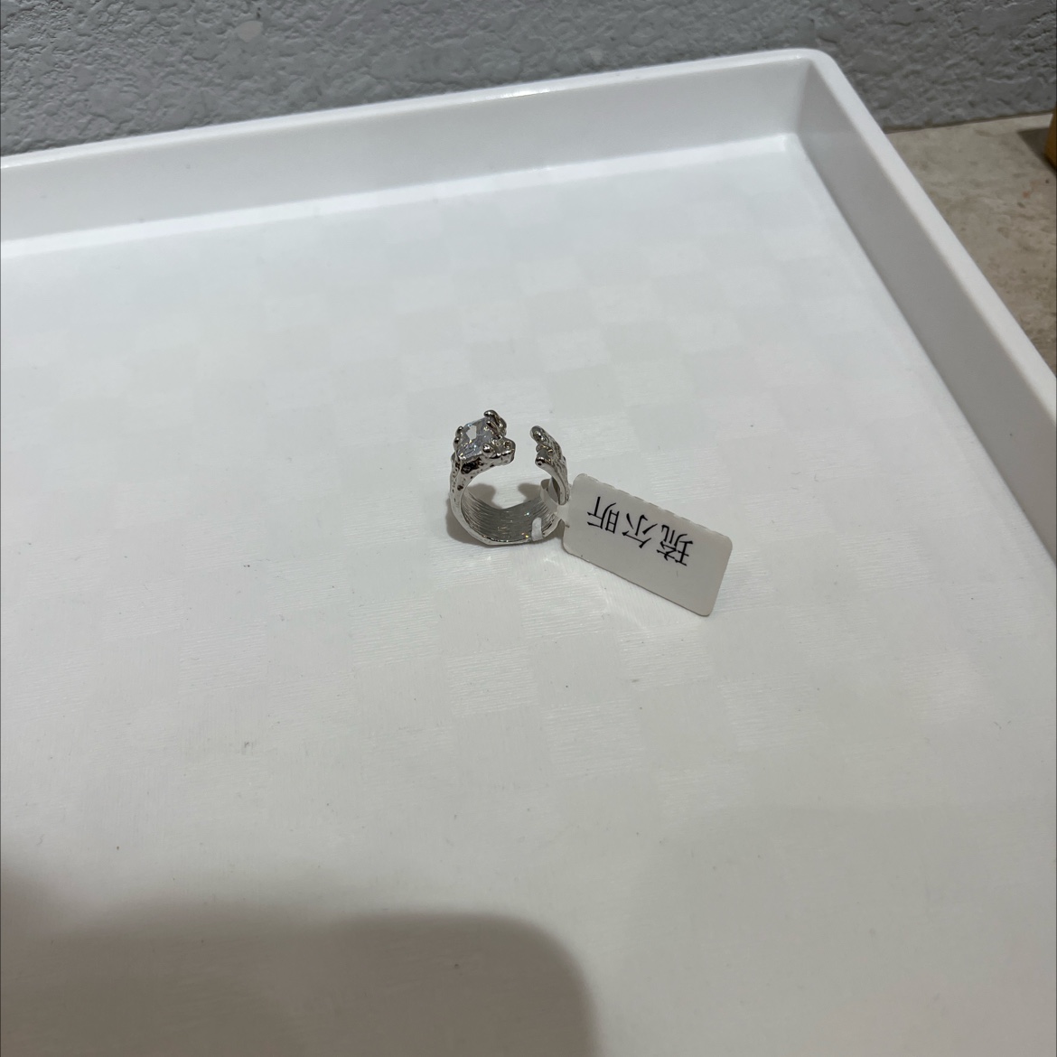 Zircon copper ring, zircon personalized diamond design, unique and fashionable jewelry, exquisite women's ring gift pic 1