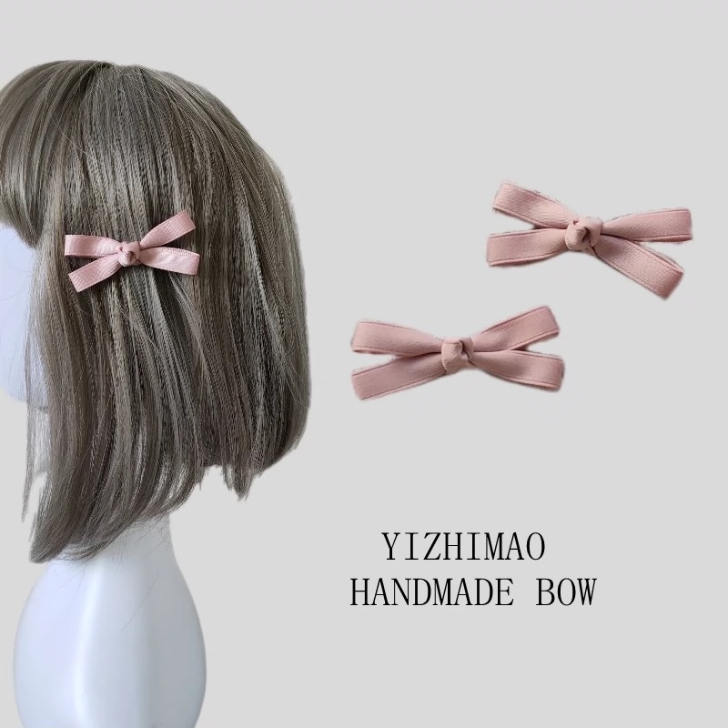 韩式甜美仙可爱少女发夹 迷你小蝴蝶结对夹边夹刘海夹多巴胺发饰发夹产品图