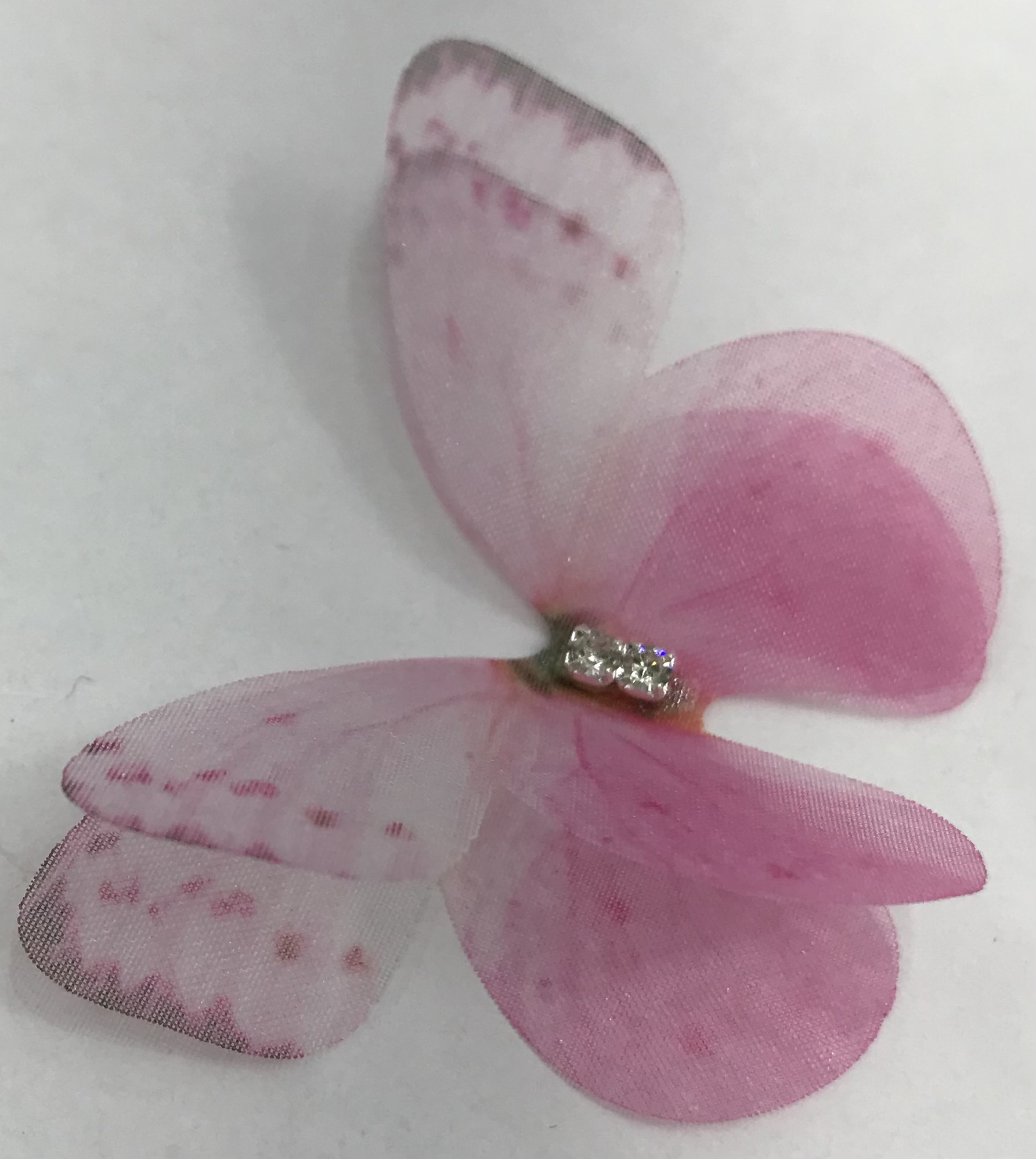 蝴蝶薄纱蝴蝶仿真蝴蝶头饰发饰服饰流行时尚新款饰品配件厂家直销diy饰品配件diy饰品配件