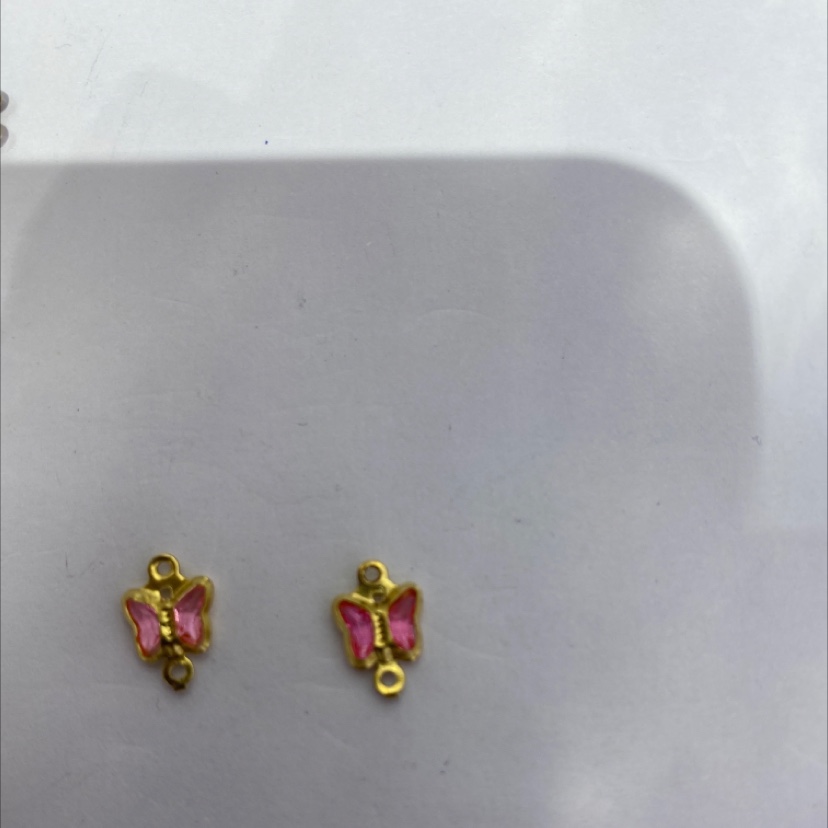 饰品配件饰品配件饰品陪件饰品陪件蝴蝶包边双吊产品图