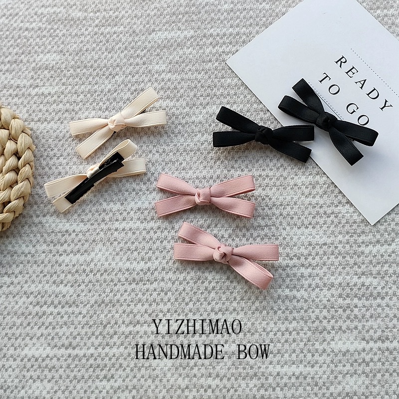 韩式甜美仙可爱少女发夹 迷你小蝴蝶结对夹边夹刘海夹多巴胺发饰发夹