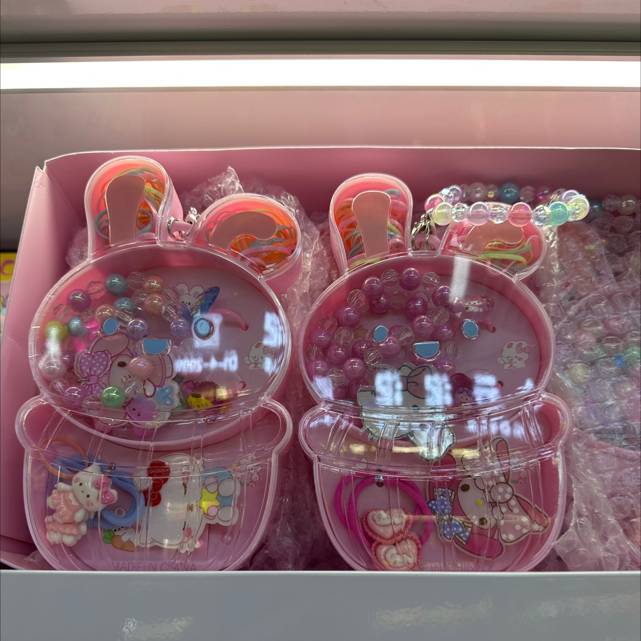 儿童手工DIY串珠 珍珠项链手链戒指 扭扭棒毛绒材质 玻璃弹珠装饰款 扭扭棒游戏道具 儿童互动玩具详情图3