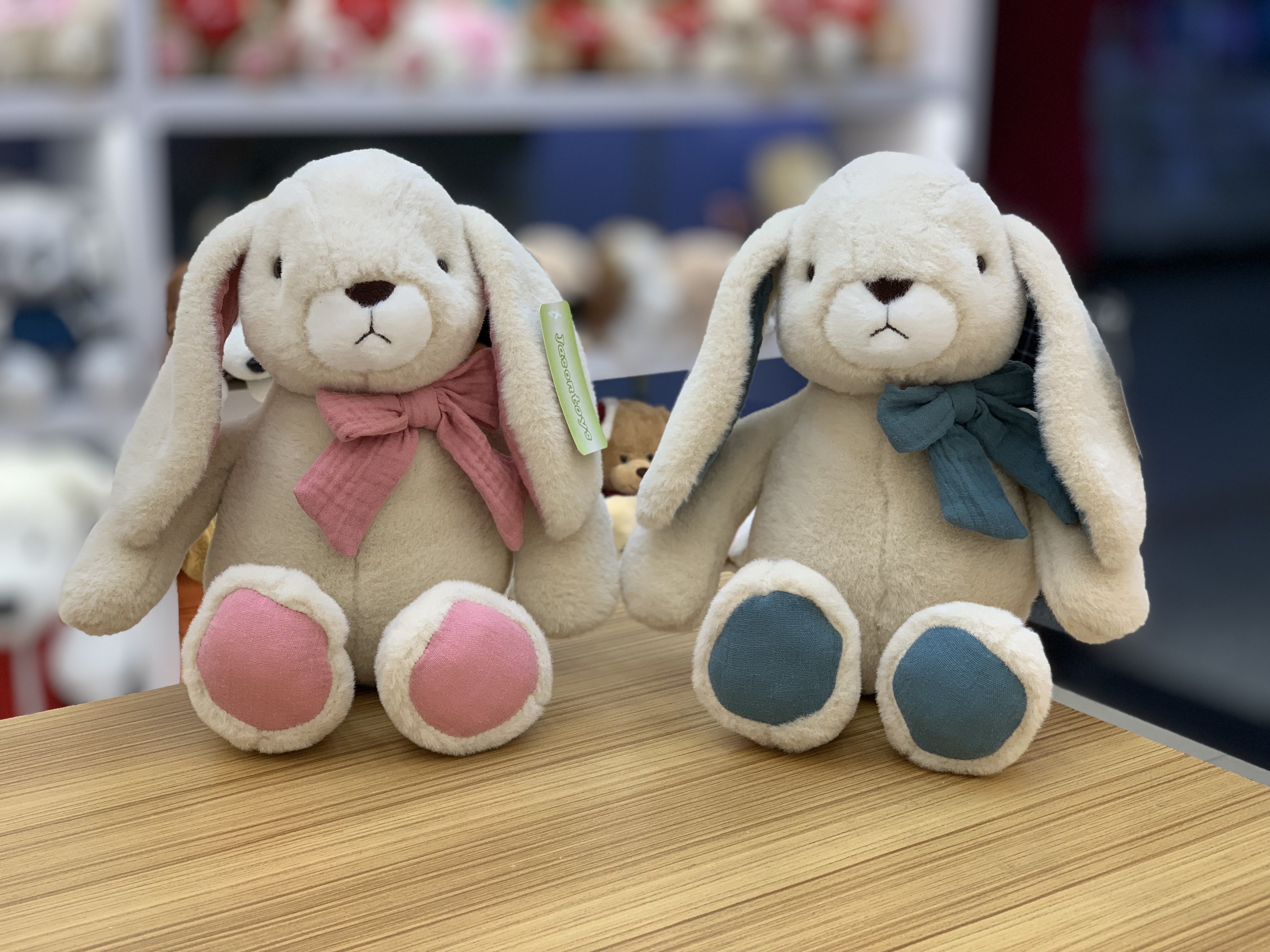 两色领结兔高档兔毛材质填充全新原生PP棉手感柔软细腻