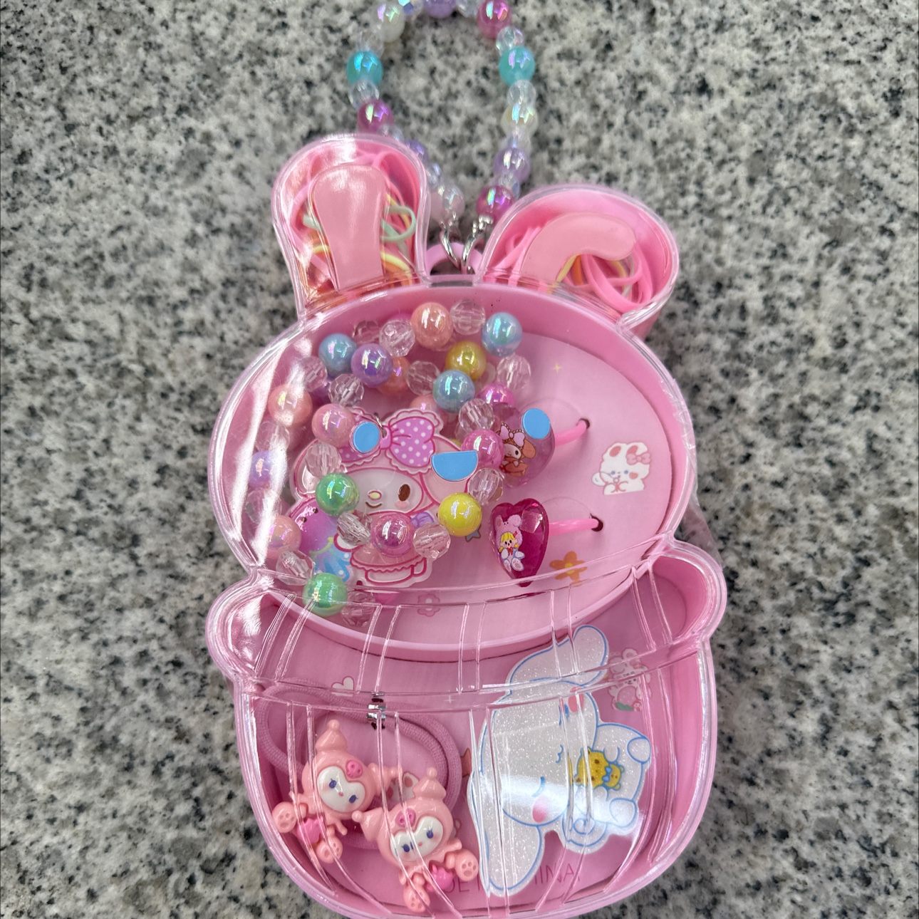 儿童手工DIY串珠 珍珠项链手链戒指 扭扭棒毛绒材质 玻璃弹珠装饰款 扭扭棒游戏道具 儿童互动玩具