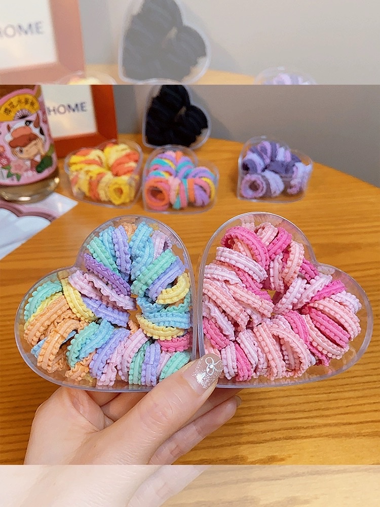 儿童橡皮筋女扎头不伤发宝宝头绳女童小皮套可爱裙边拇指发圈发绳发饰发饰详情图4