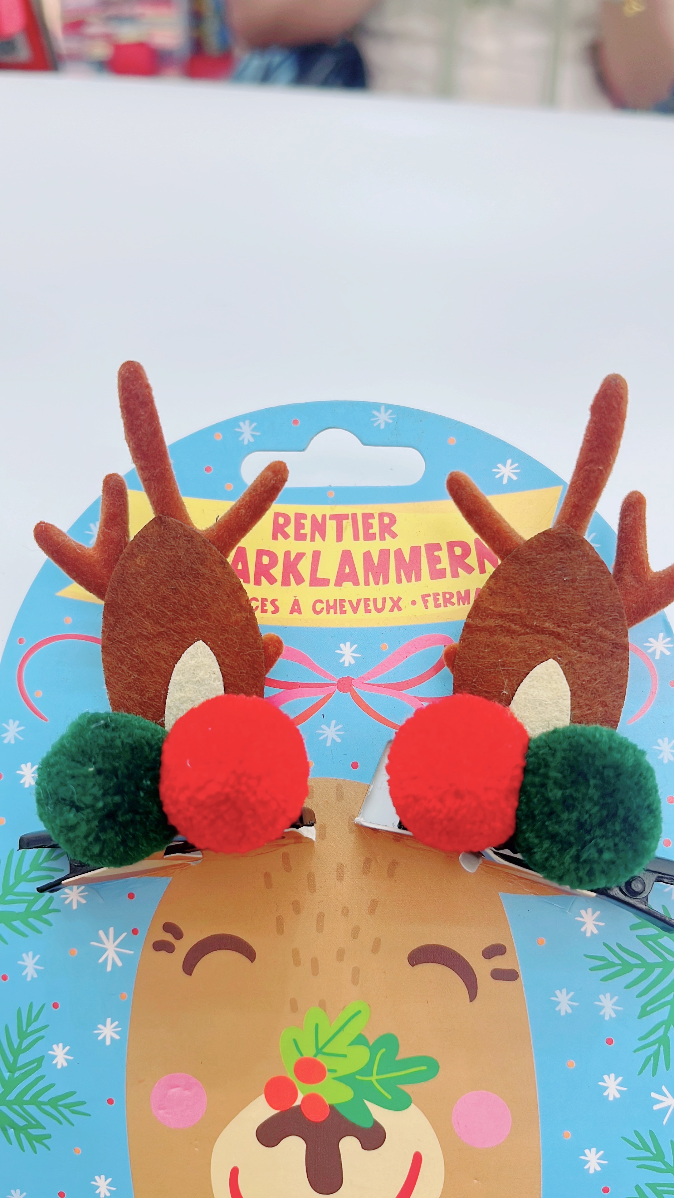 Amazon's best-selling children's bow hair, Christmas antler hair clips, QQ hairballs, Christmas hair accessories, luminous antler hair bands, girls' forest-style antler hair clips, headwear, adult and children's hair clips, small gifts detail image 4