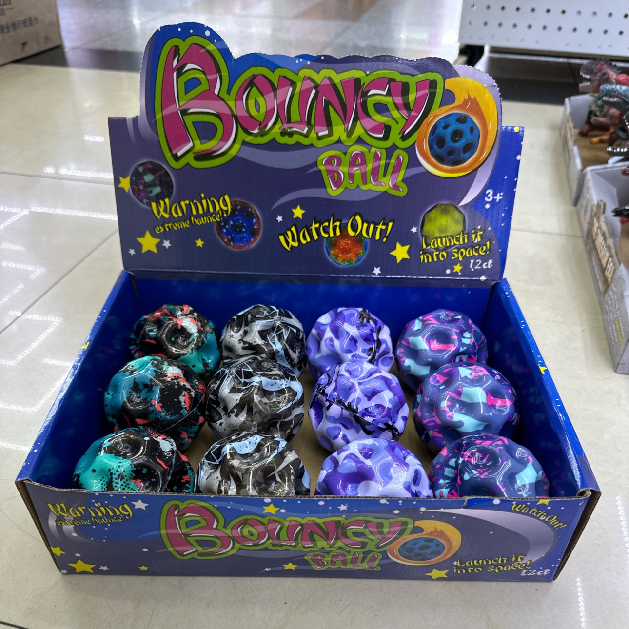 抖音跨境6.5 热转印高弹洞洞月亮球儿童亲子互动PU实心发泡弹力球