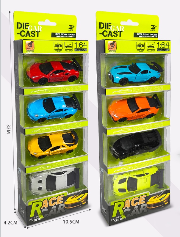 2024年新款，1:64条装合金车，8款混装，可三开门，带回力功能，按件批发详情图5