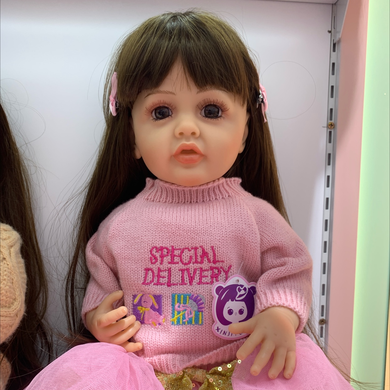 Cute reborn doll. Give your girlfriend a gift, cute simulation doll, DIy Barbie doll BJD doll gift box toy, children's toy singing and dancing Barbie cute pink