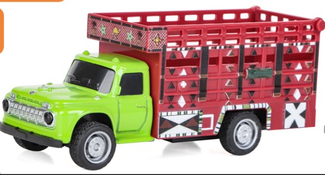 2024年新款1:32四轮复古合金回力货车车门可开，混色，按件批发详情图5