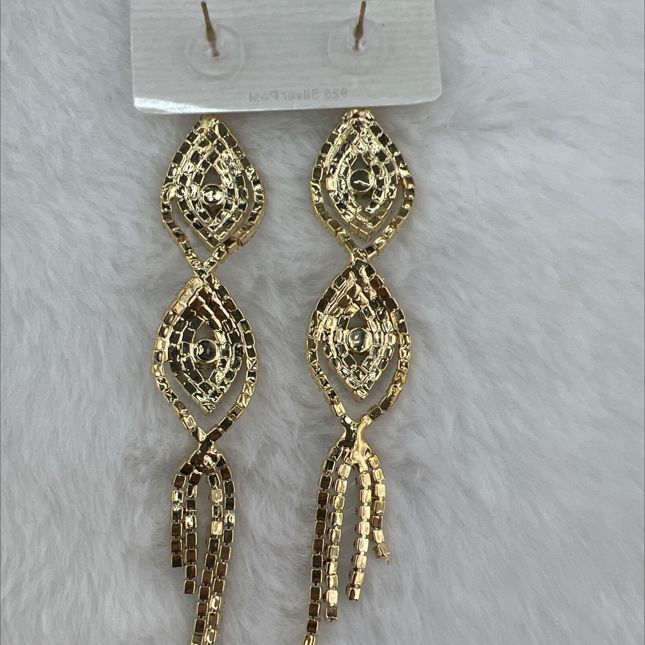 Big brand design, elegant style, long stud earrings, women's elegant accessories, unique style, exquisite stud earrings, women's style, popular European and American style details Picture