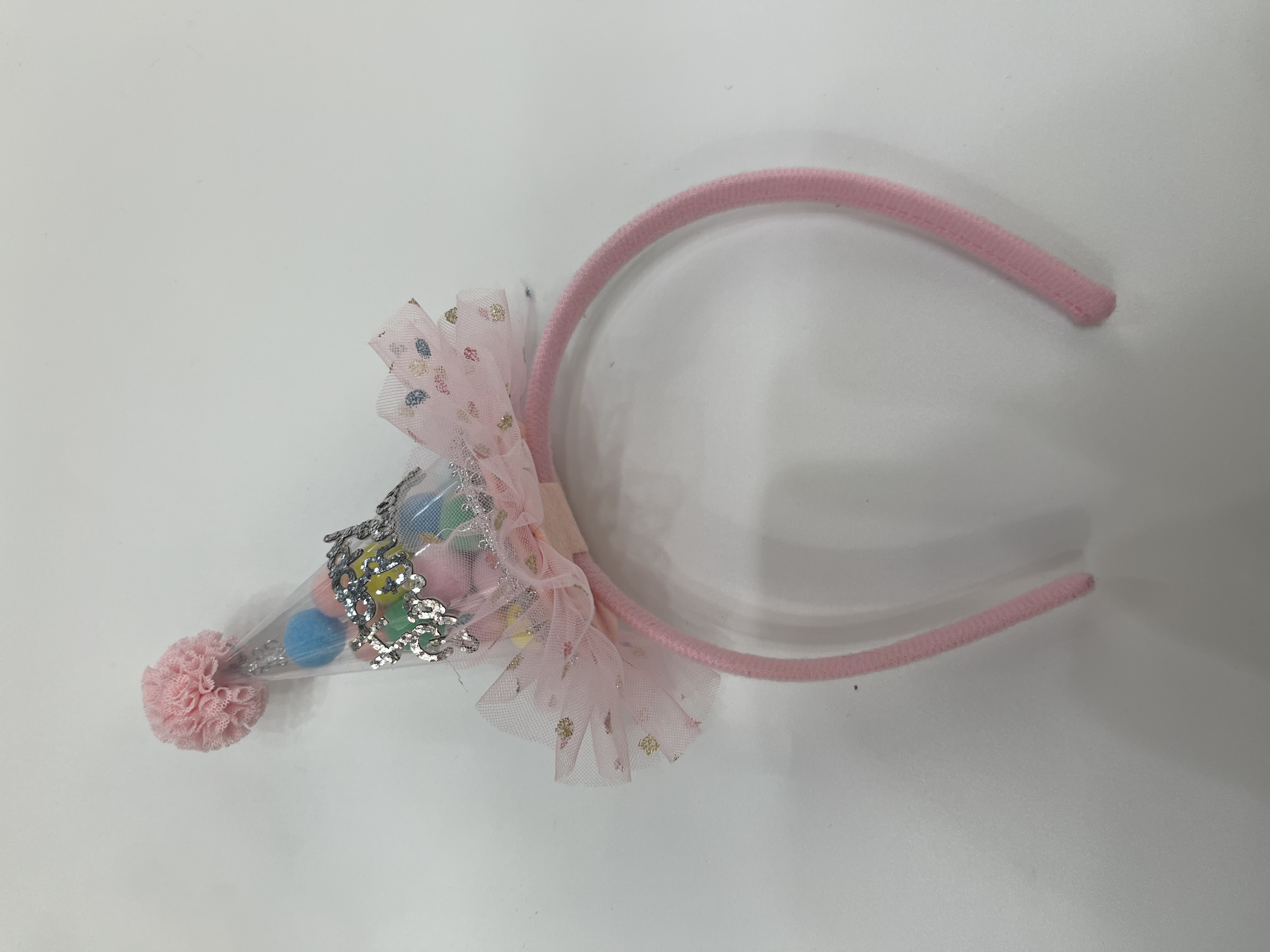 Little princess birthday cake, hair accessory, children's party hair band, creative headwear for girls and babies, scene arrangement Specification image