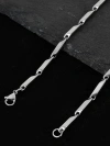 Diamond-shaped bamboo link chain necklace, a men's trendy brand, made of titanium steel that doesn't fade, simple and streetwear on Instagram. Women's collarbone chain, versatile for men Specification image