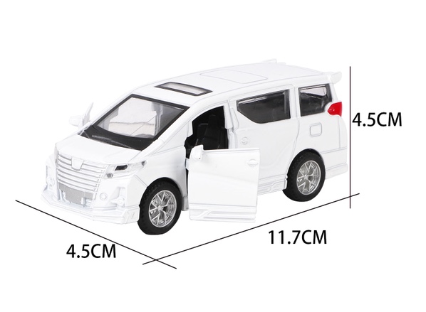 2024年新款，1:32丰田埃尔法回力合金车 车门可开，混色，按件批发详情图2