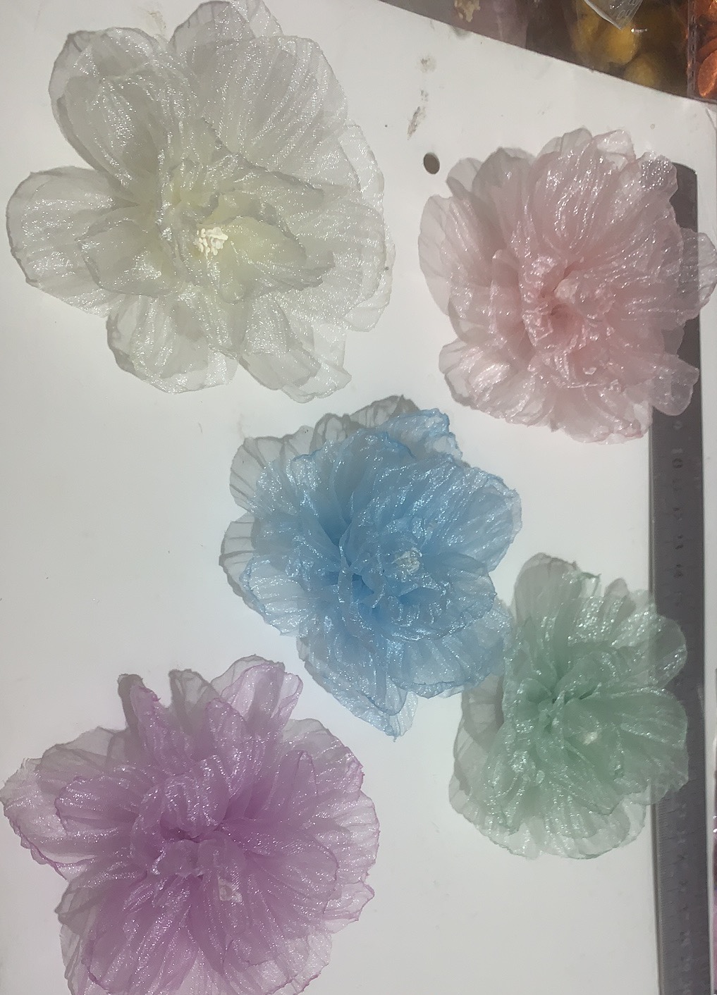 美美的布花头饰