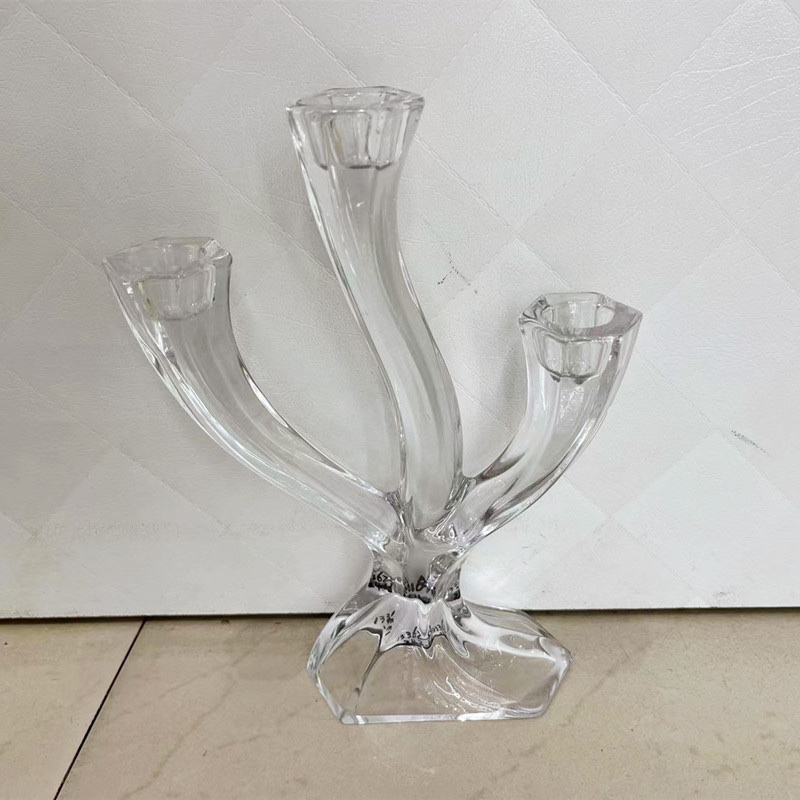 玻璃烛台欧式风格家居创意设计装饰玻璃制品详情图1