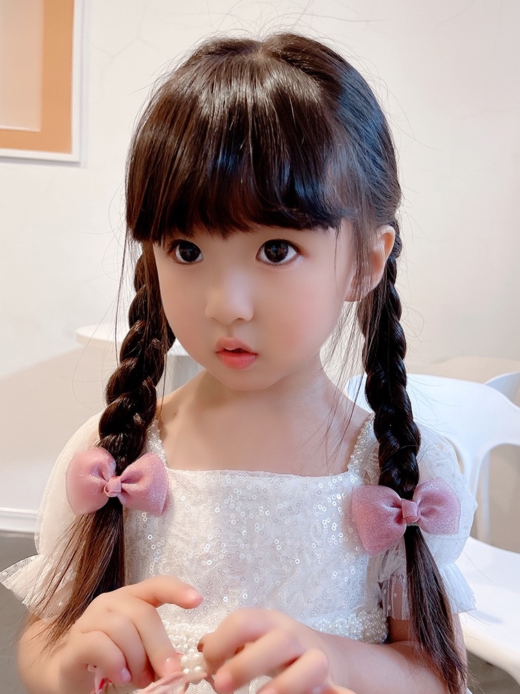 Children's Internet celebrity 2024 new Korean girl princess bow hair clip headwear, girl Summer clip headwear, hair clip Specification image