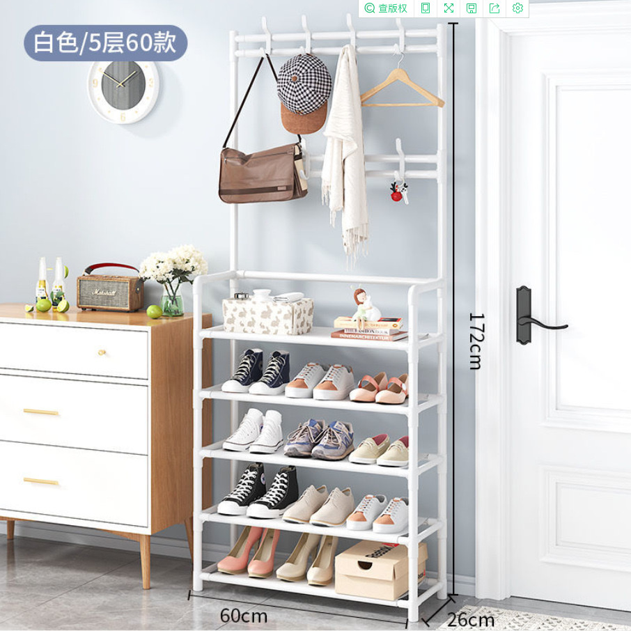 鞋架.衣架.coat rack shoe白底实物图