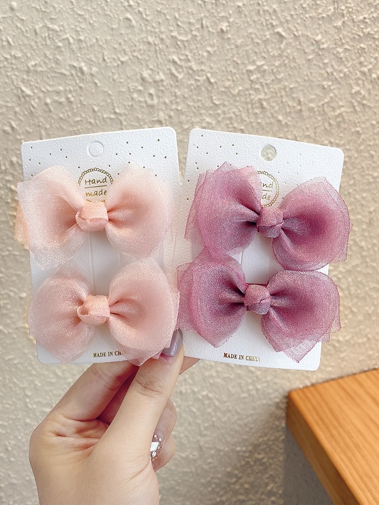 Children's Internet celebrity 2024 new Korean girl princess bow hair clip headwear, girl Summer clip headwear, hair clip Item Picture
