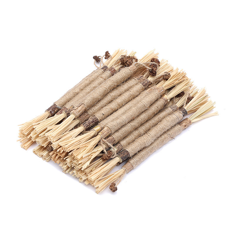 Cat toys, cat teething sticks, gall fruits, raffia grass, colorful cotton ropes, wood knotweed sticks, cat toys, catnip toys, pet cat toys, pet supplies details Picture