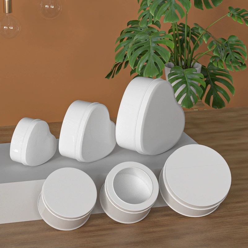 爱心马口铁盒白色金属包装盒巧克力饰品糖果收纳马口铁盒现货批发可小批量定制logo现货铁盒批发详情6