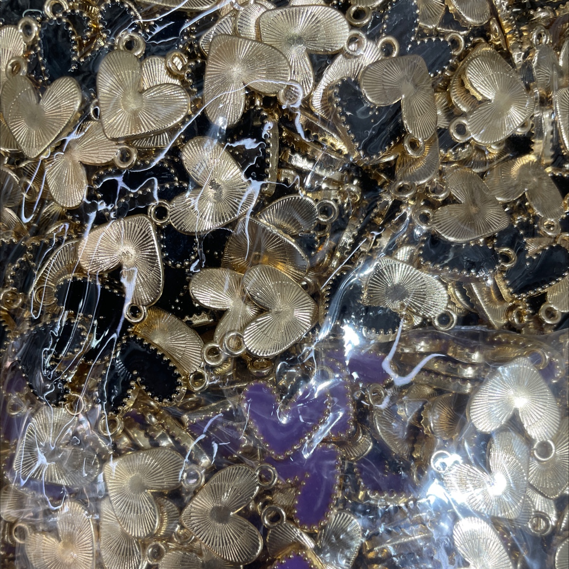 DIY手工制作饰品配件 珍珠树脂装饰 不锈钢耳钉配件 美丽耳环材料包饰品配件diy饰品配件白底实物图