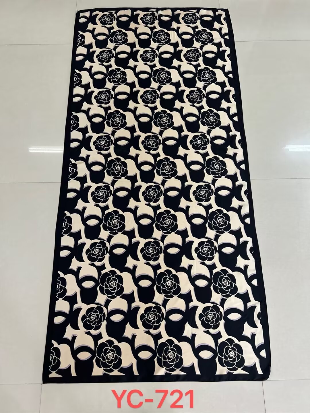 2024 Brocade Brocade Silk Scarf Network Popular Long Scarf Temperament All Fashion Sunblock Towel Beach Towel Windproof Cape Item Picture
