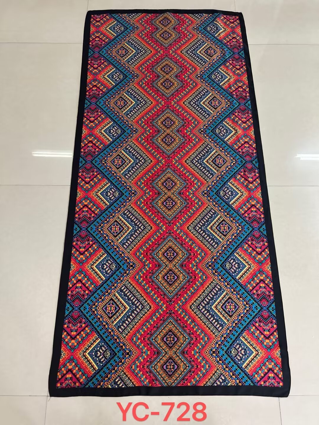 Fashion New Beautiful Brocade Silk Scarf Long Scarf Trend New Sunblock Beach Towel Air Conditioning Shawl Specification drawing