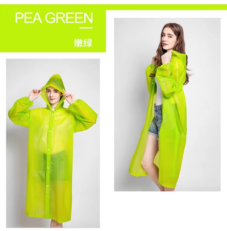 环保EVA成人雨衣 户外旅游轻便出行