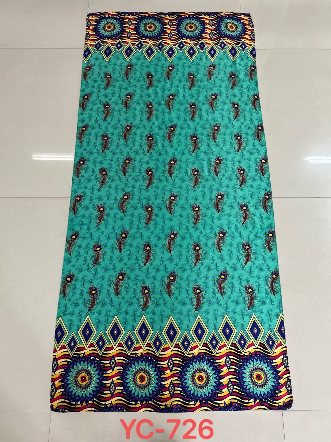 Fashion New Beautiful Brocade Silk Scarf Long Scarf Trend New Sunblock Beach Towel Air Conditioning Shawl Item Picture