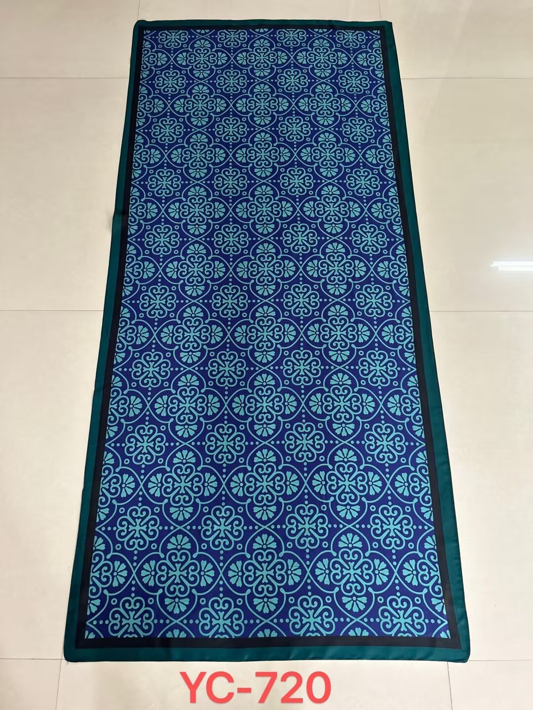 2024 Brocade Brocade Silk Scarf Network Popular Long Scarf Temperament All Fashion Sunblock Towel Beach Towel Windproof Cape Application Scenario