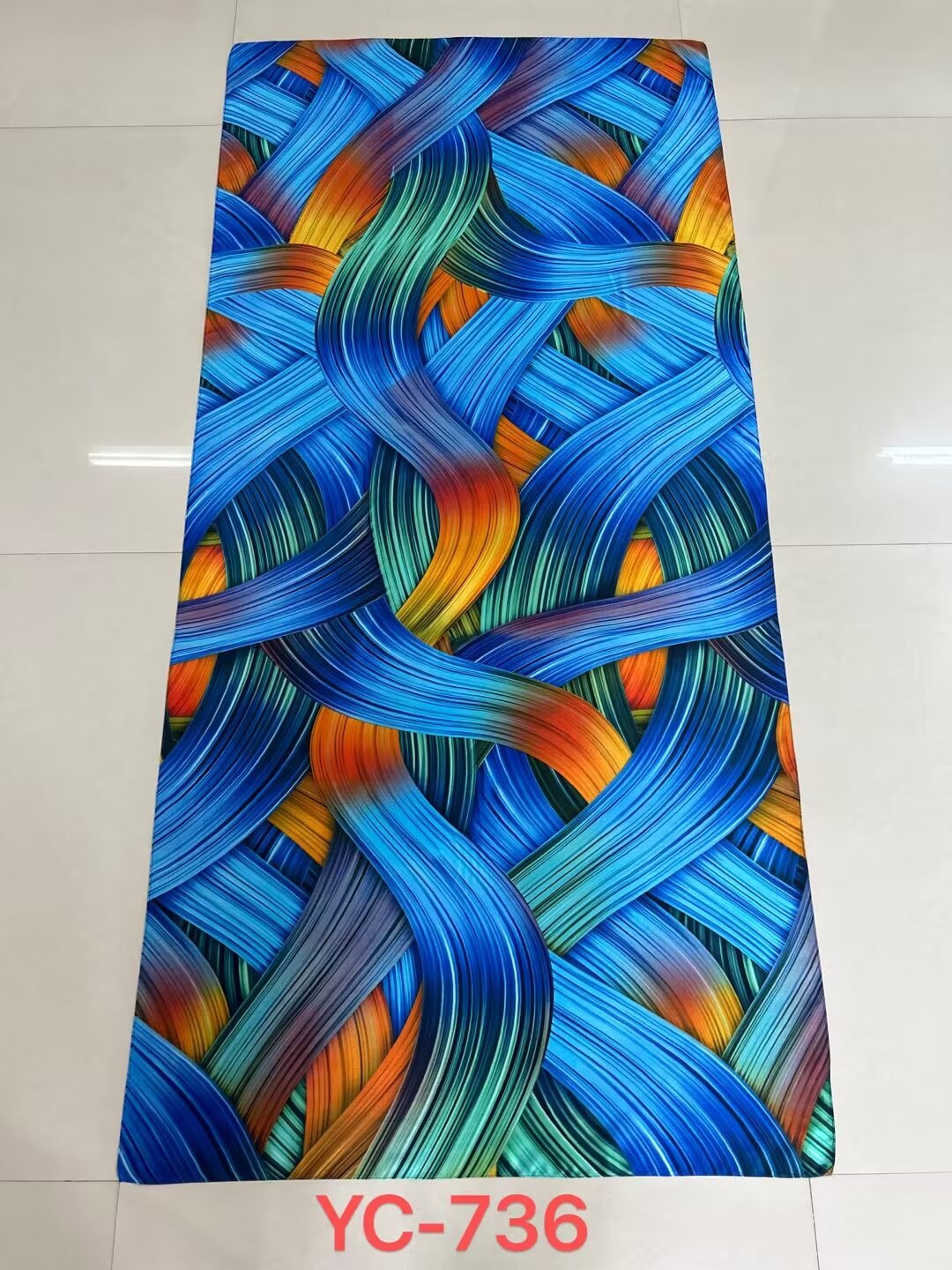 New High-End Cloud Brocade Brocade Silk Scarf Elegant Long Towel Temperament With Fashion Sun Beach Towel Windproof Cape Item Picture