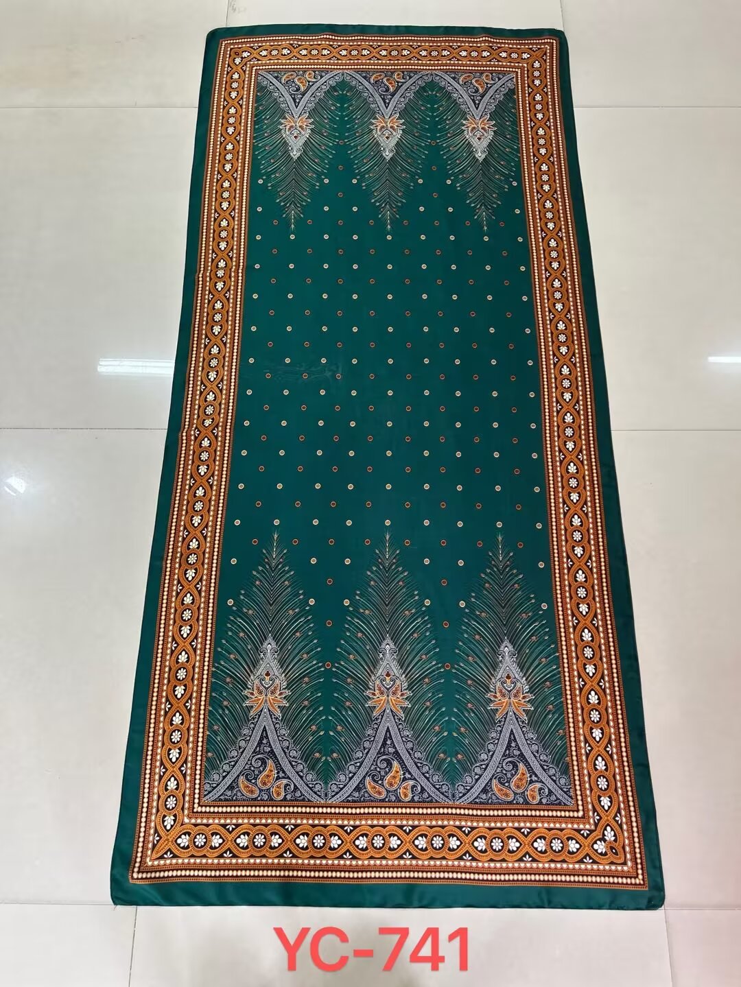 New High-End Cloud Brocade Brocade Silk Scarf Elegant Long Towel Temperament With Fashion Sun Beach Towel Windproof Cape details Picture