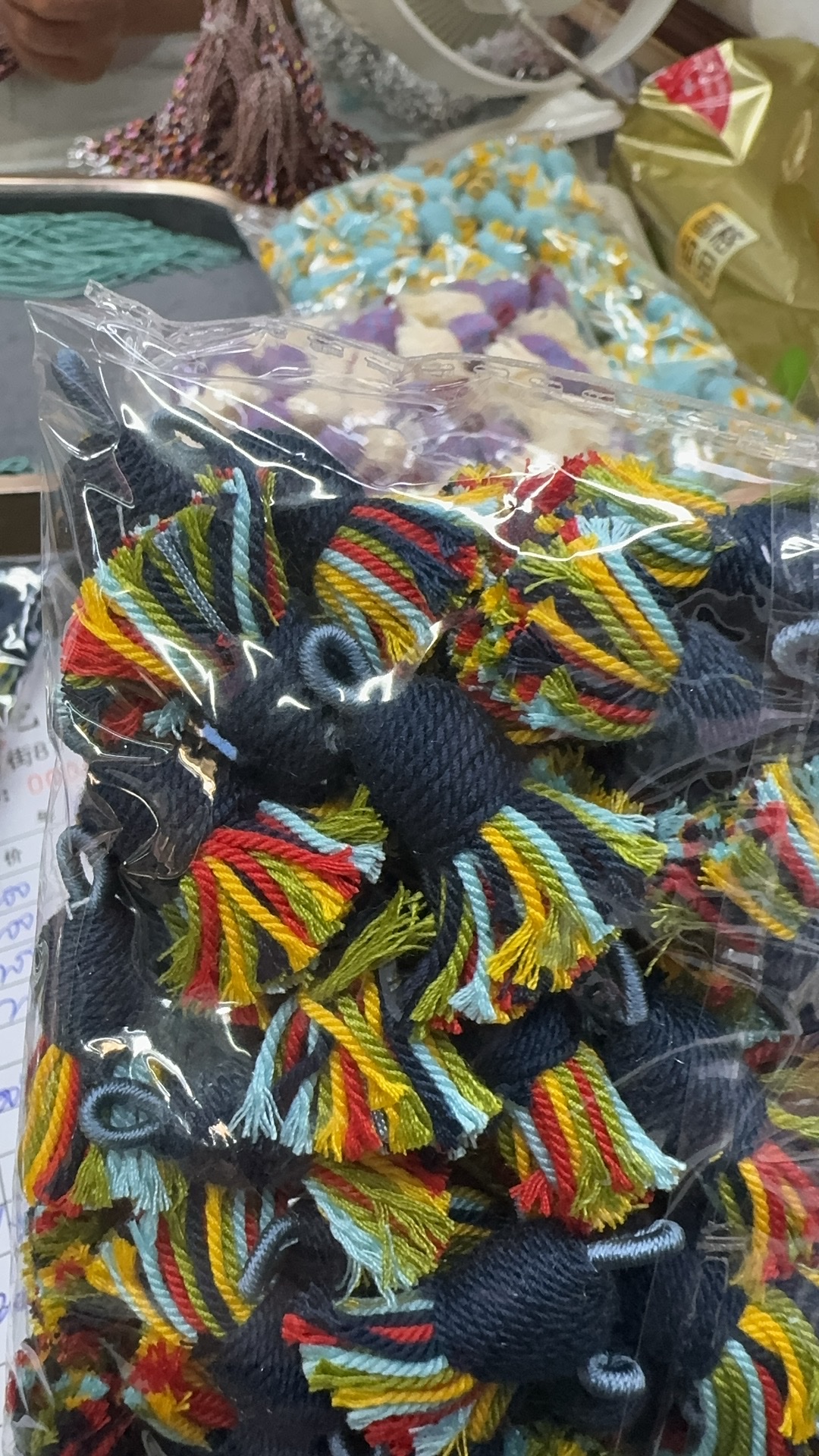 Handmade DIY materials: cotton rope, elastic thread, jade thread, beaded thread, lobster knot, mobile phone rope, bracelet, necklace, woven accessories, wear-resistant and stretchable Specification image