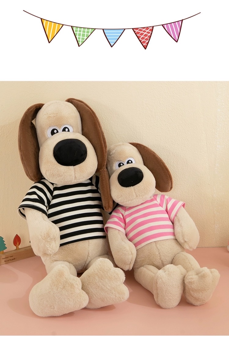 超萌穿衣大耳朵狗公仔毛绒玩具小女生安抚修勾布娃娃儿童玩偶礼物详情图6