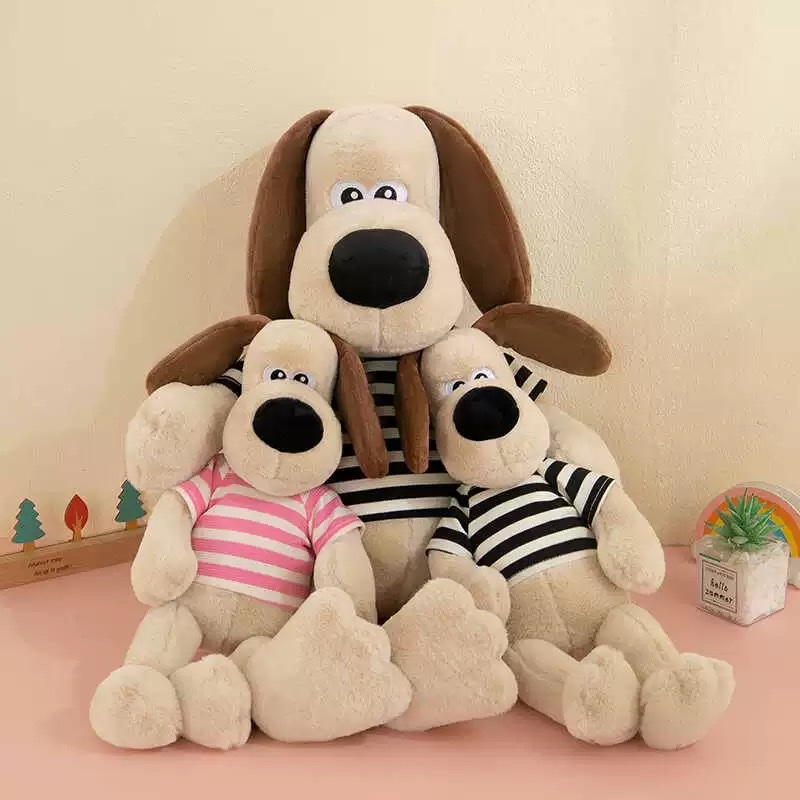 超萌穿衣大耳朵狗公仔毛绒玩具小女生安抚修勾布娃娃儿童玩偶礼物细节图