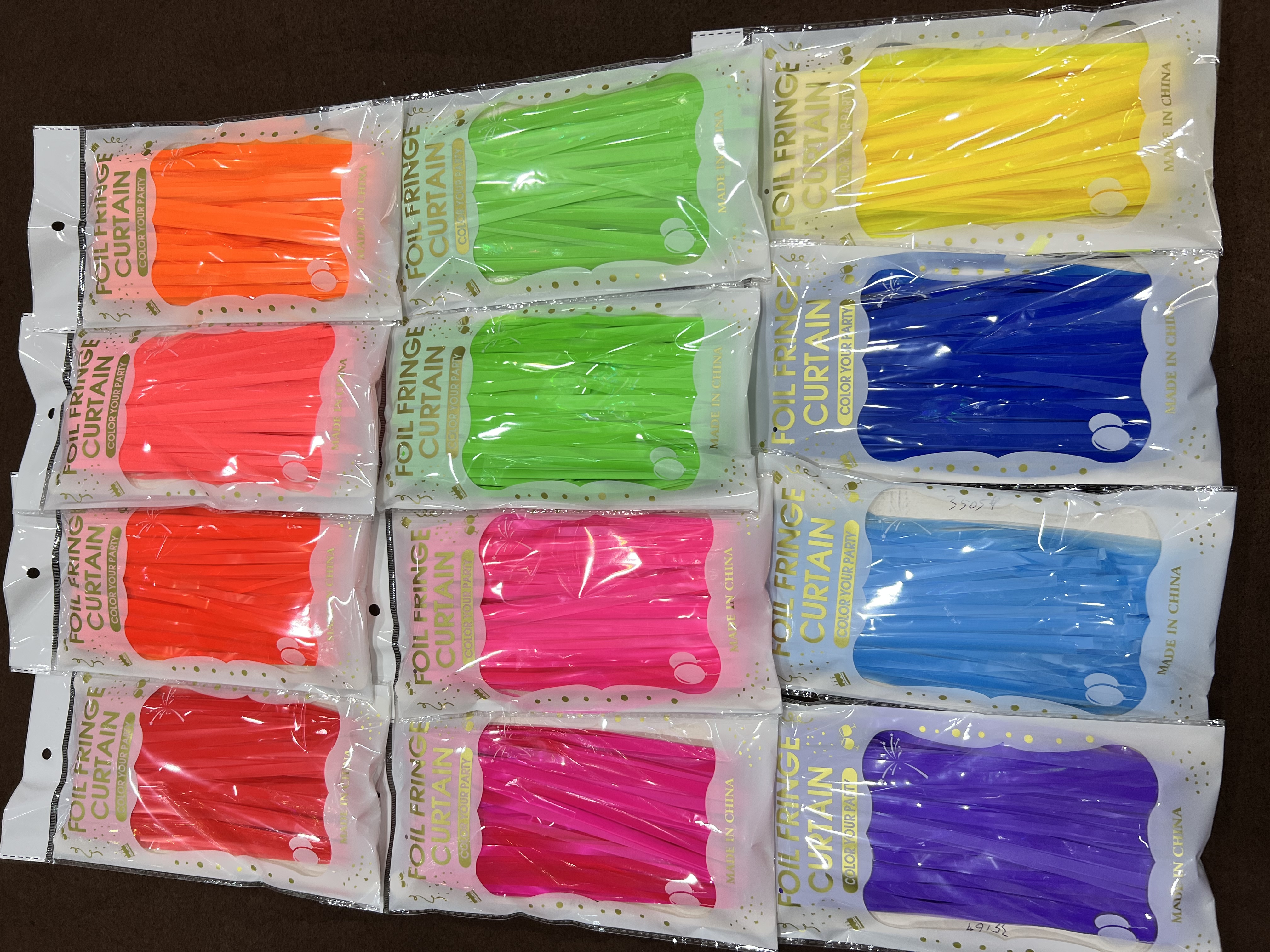 荧光马卡龙雨丝门帘