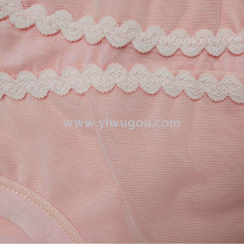 内裤棉质面料蕾丝女士内裤中腰收腹大码纯棉裆莫代尔三角裤详情图2