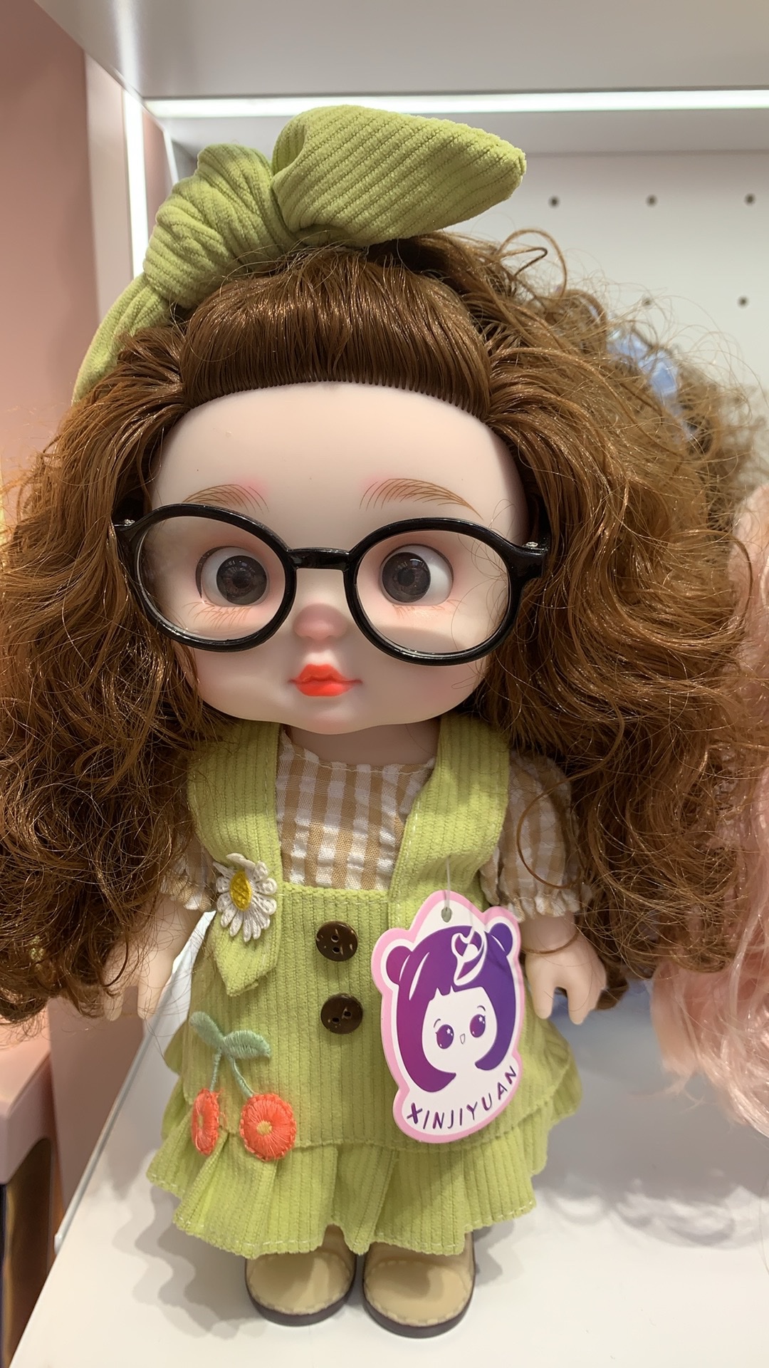 Best-selling 2024 Barbie doll simulation doll, cute and adorable 30cm fashion doll, eyeglasses girl, Princess Luoxi