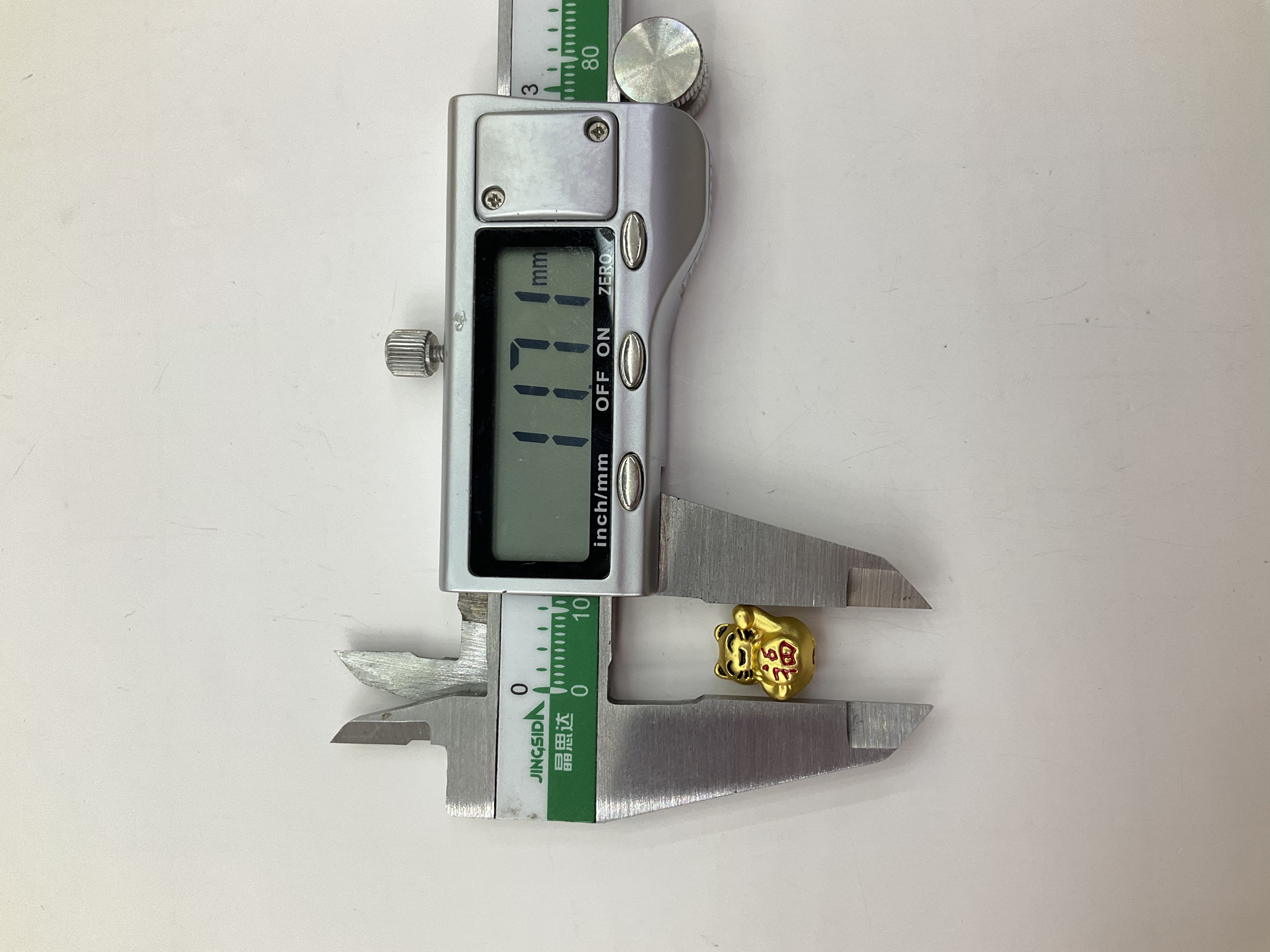 沙金招财猫隔珠竖孔散珠手工diy串珠手机链编织配件详情图4