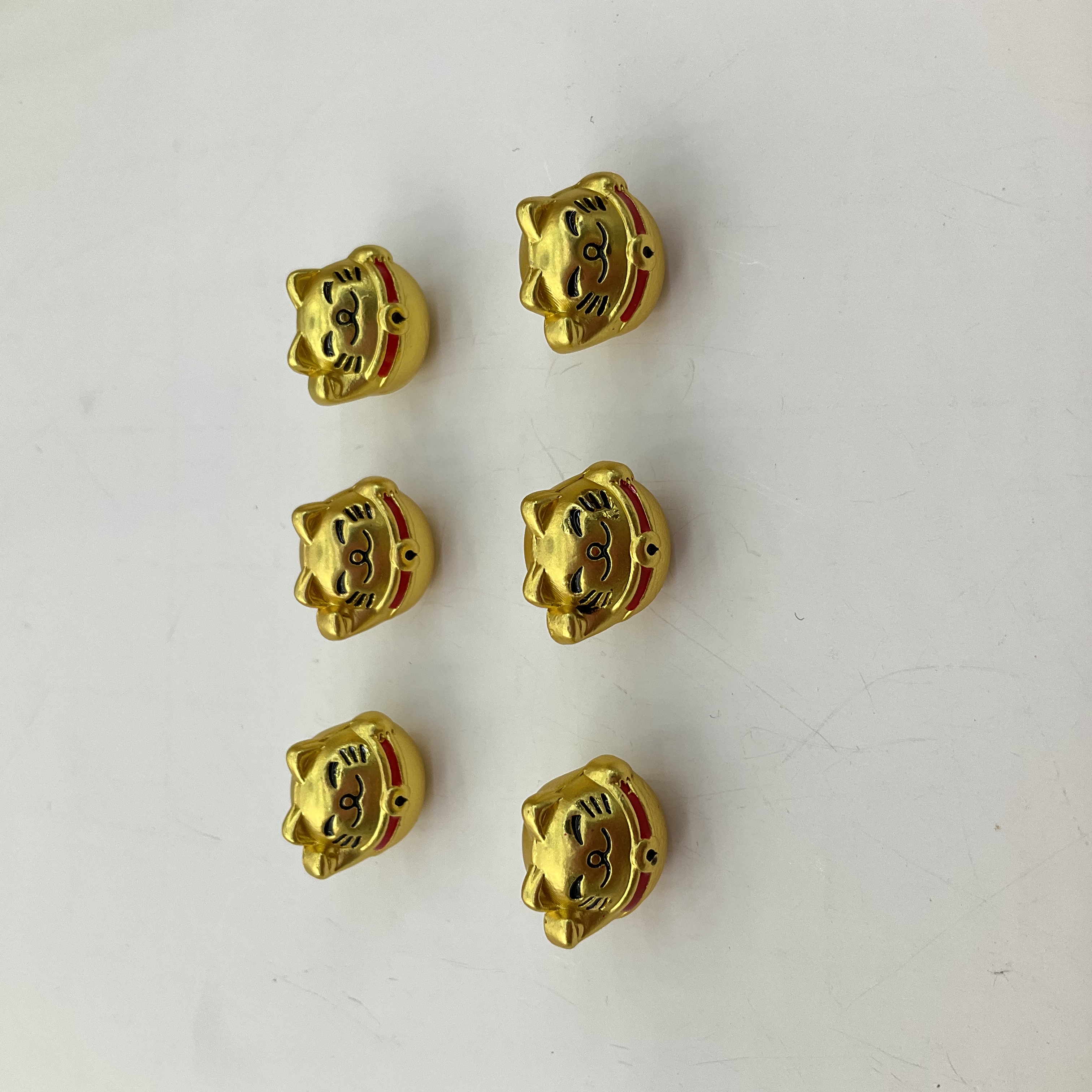 古法沙金铃铛招财猫diy配件配珠手链手串手工编织细节图