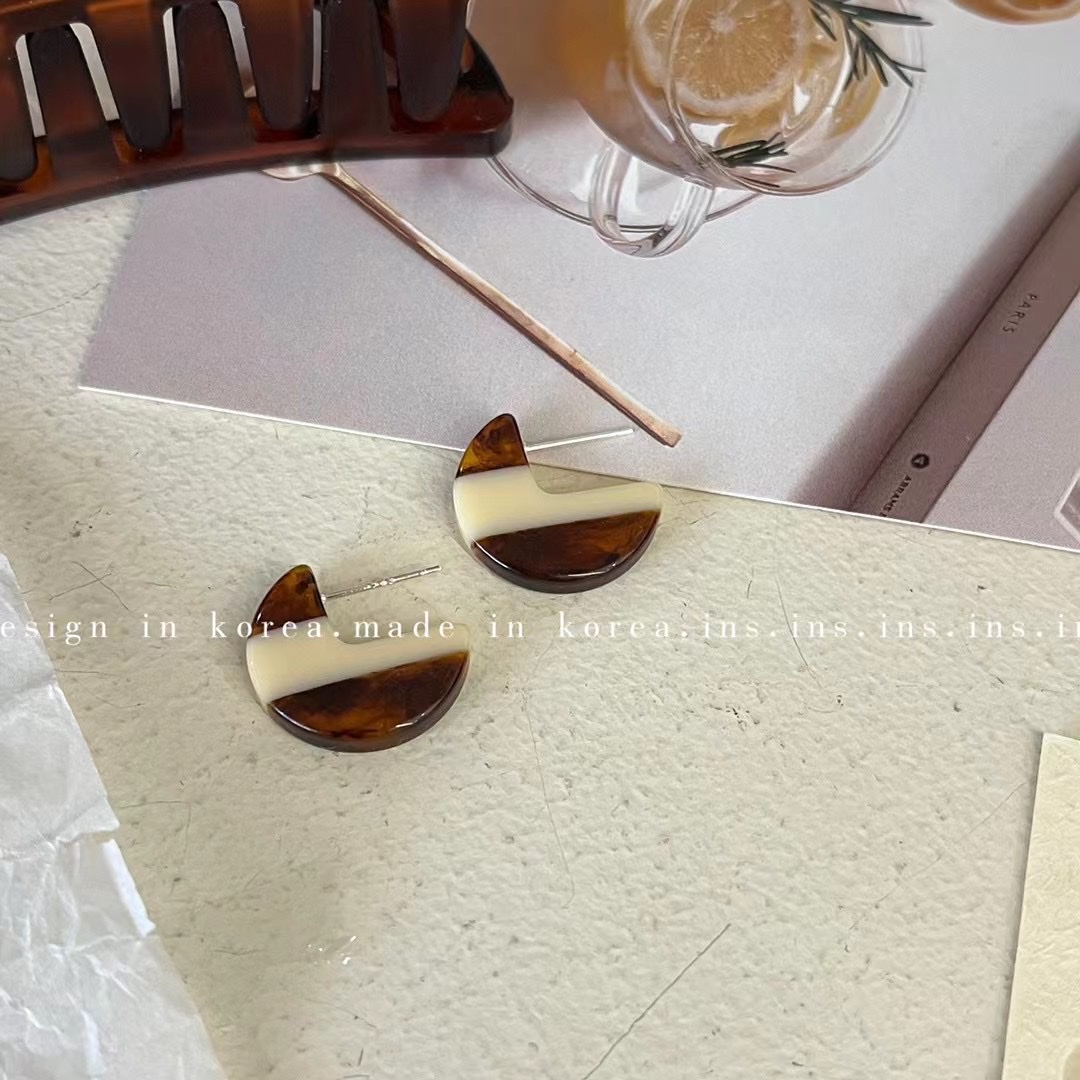 红绳手链锆石S925银针耳线耳环 小树脂耳钉水果片设计 简约时尚女士首饰套装