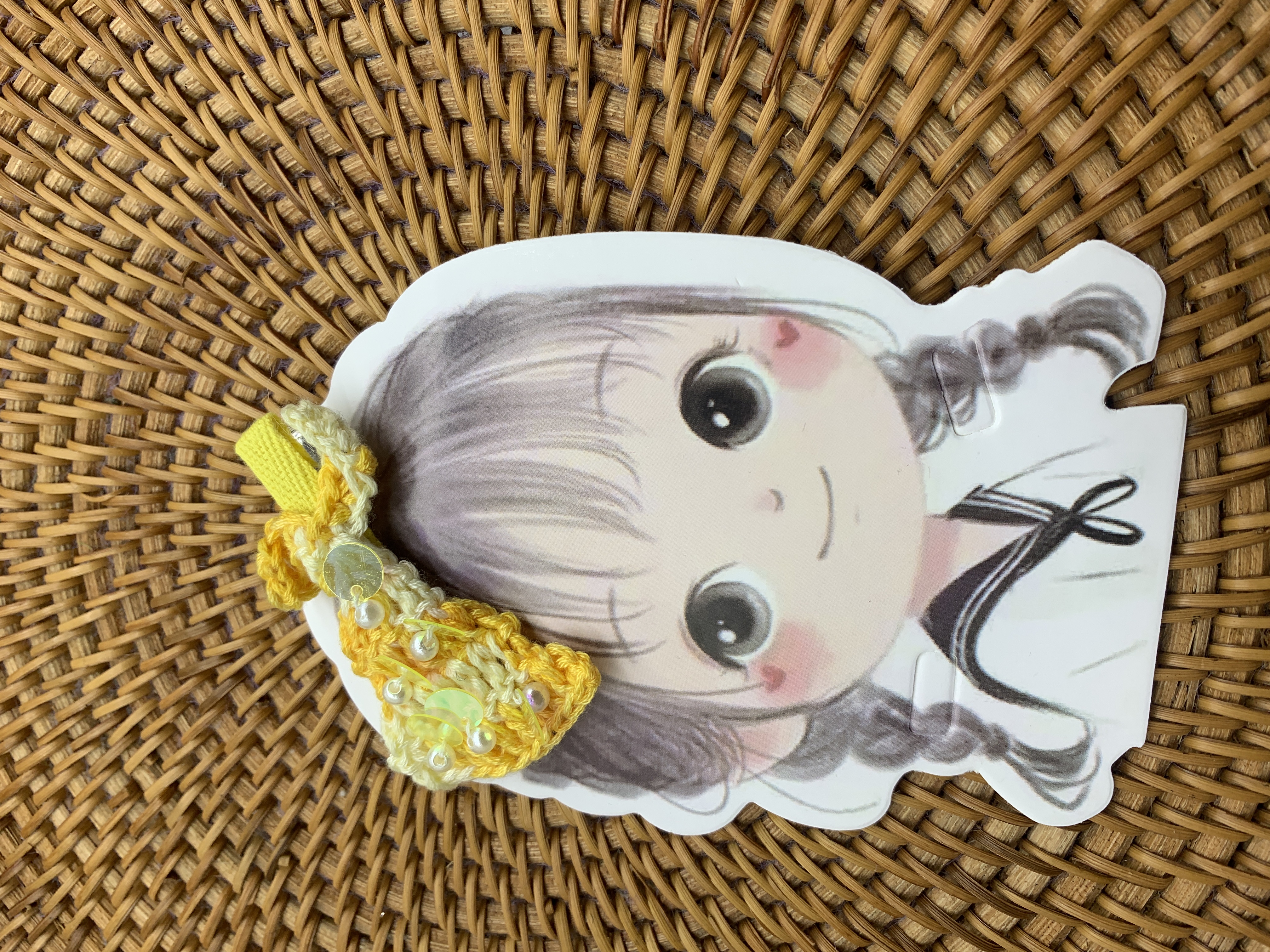 秋硕棉线钩针美人鱼尾巴亮片儿童发夹甜美女童头饰发卡趣味发饰品详情图6