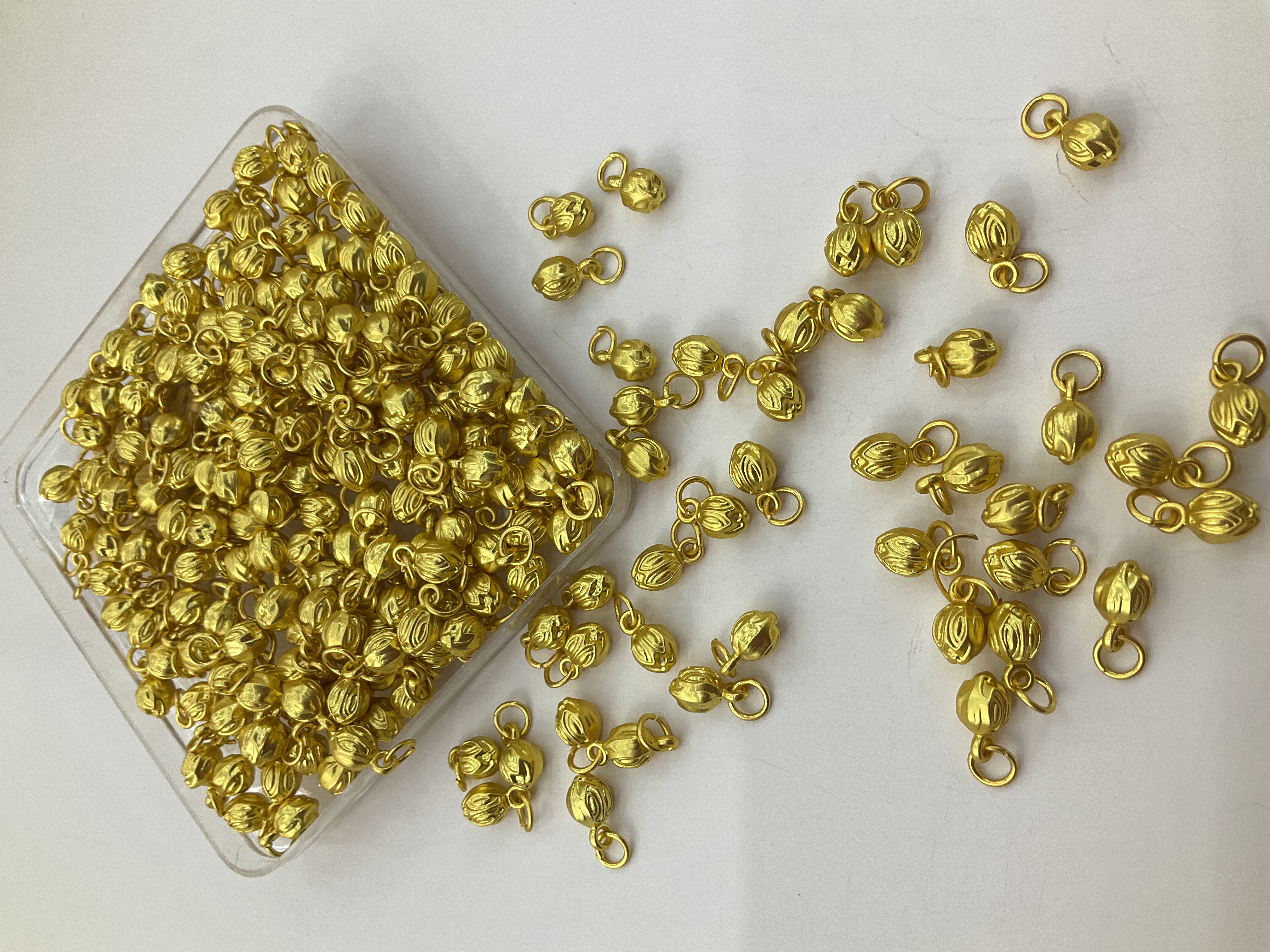 古法沙金两世欢配件莲蓬莲籽diy手链手串吊坠编绳饰品详情图4