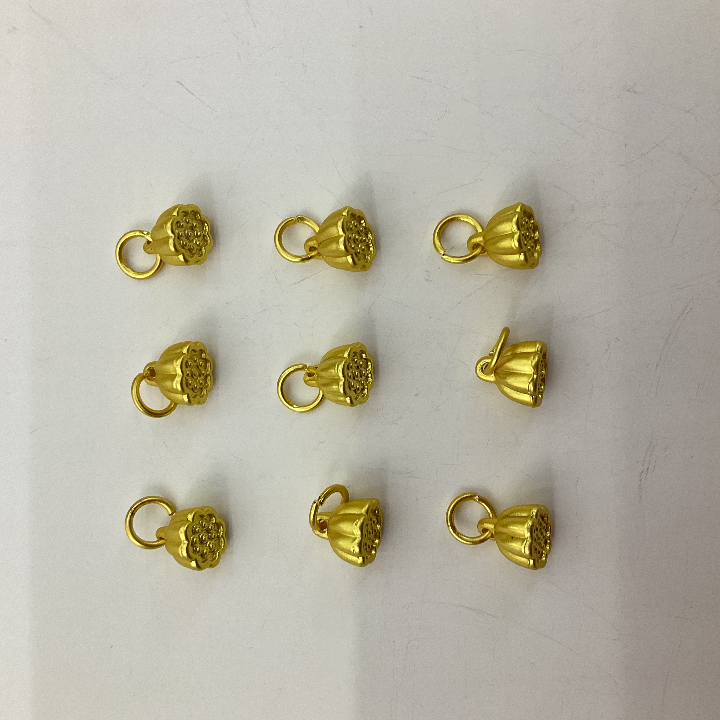 古法沙金两世欢配件莲蓬莲籽diy手链手串吊坠编绳饰品详情图7